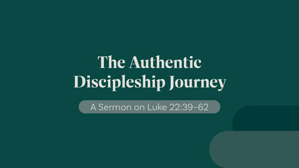 Peter's denial as an example of an authentic discipleship journey