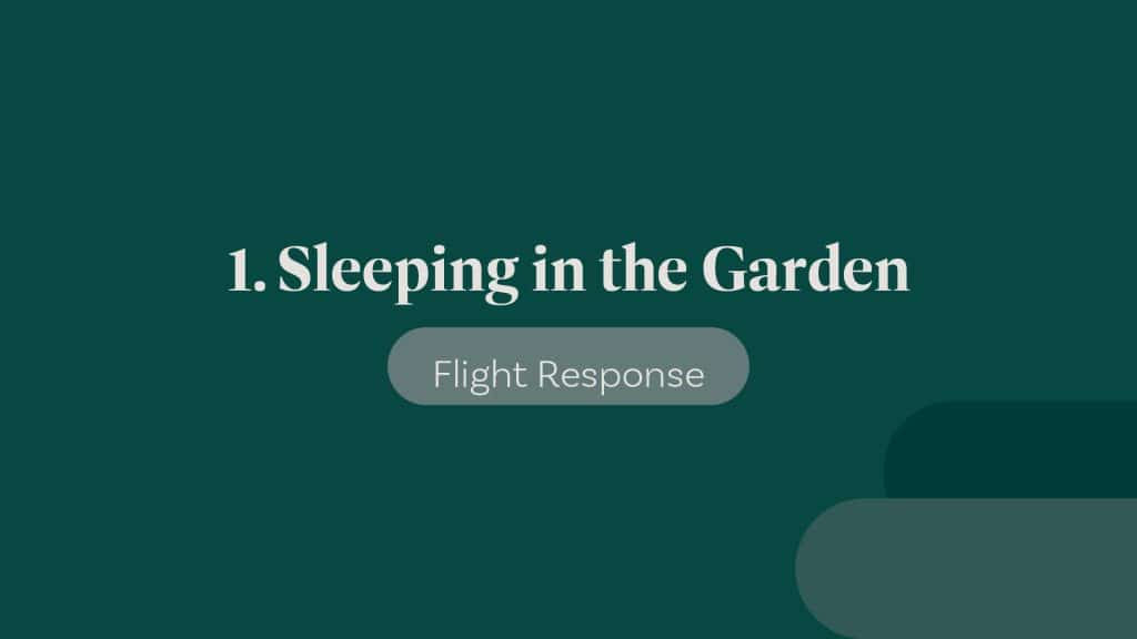 Sleeping in the Garden, Flight Response during Peter's Denial