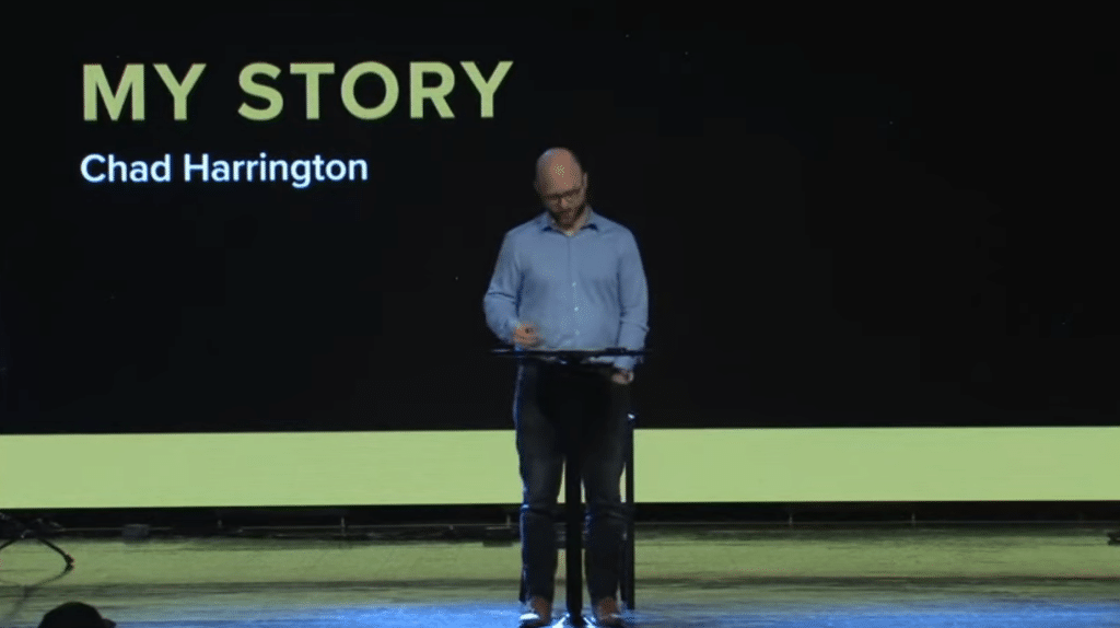 Chad Harrington presents his story